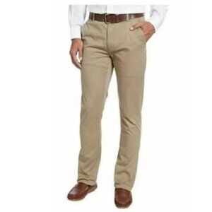 Kirkland Signature Men's Chino Pant Tailored Fit Straight Leg Size 40/34 Khaki
